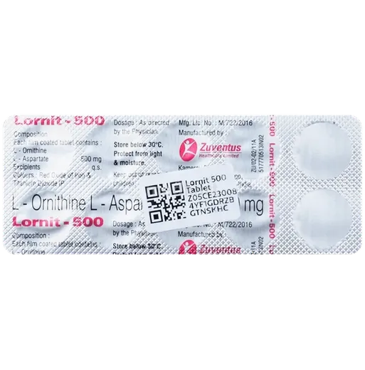 lornit 500mg tablet 10's